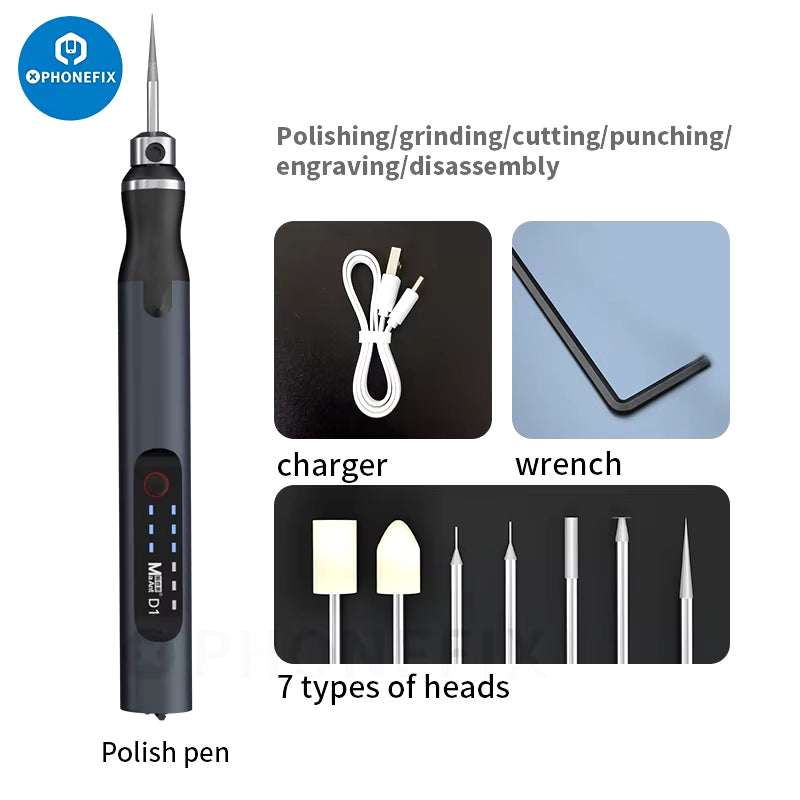 Maant D1 Qianli Electric Grinder Cordless Grinding Machine Carving Engraving Cutting Pen Trimming Polishing Micro Drilling Tool